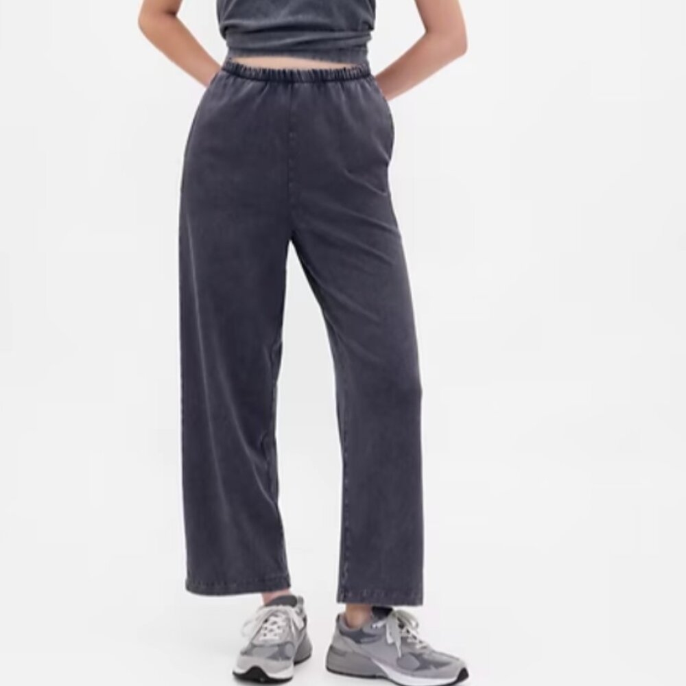 NWT GAP Heavyweight Straight Pants in Tapestry Navy Blue Wash